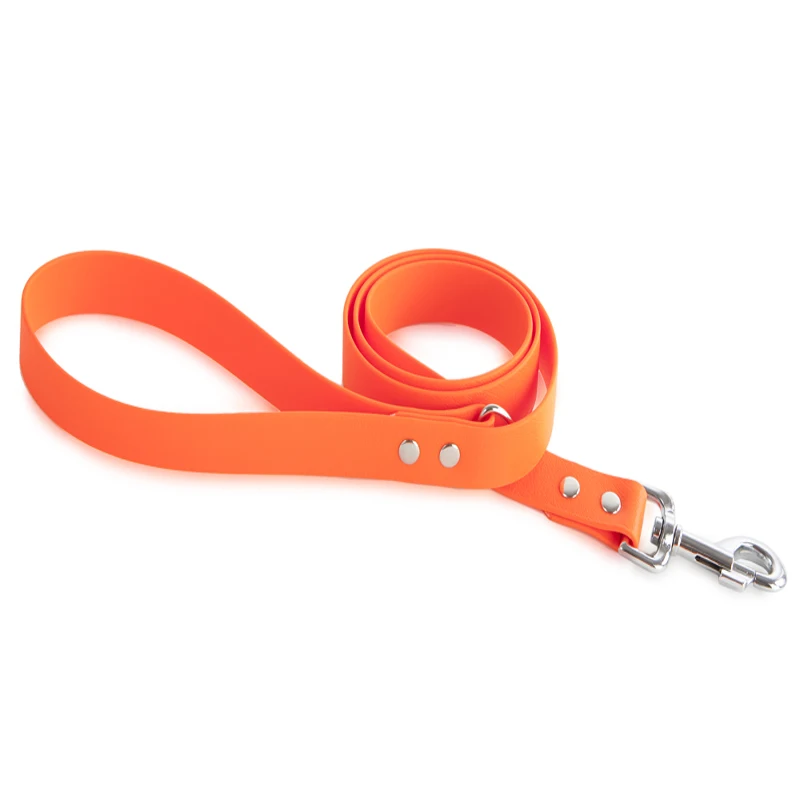 

Easy to clean eco friendly dog leash pvc coated webbing dog running leash, All colors can be customed