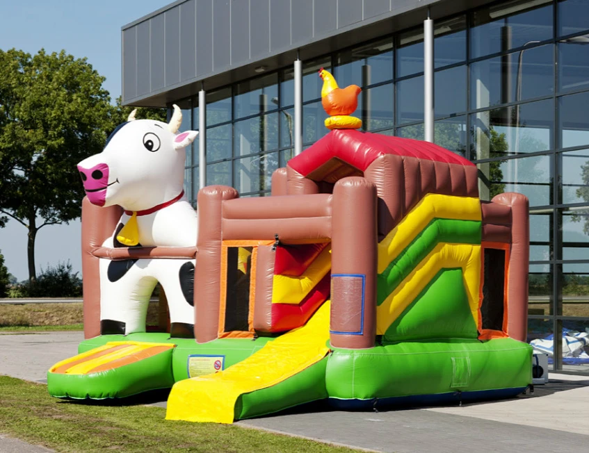 inflatable bouncy cow