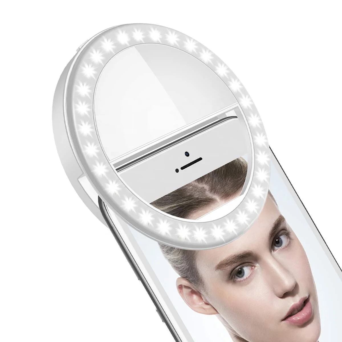 Mobile Phone USB makeup support rechargeable 36 led mobile phone flash selfie ring light For Beauty Photos