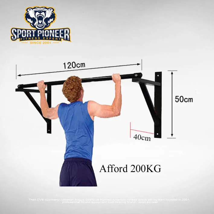 

Home gym wall mount chin up bar for sale, Black