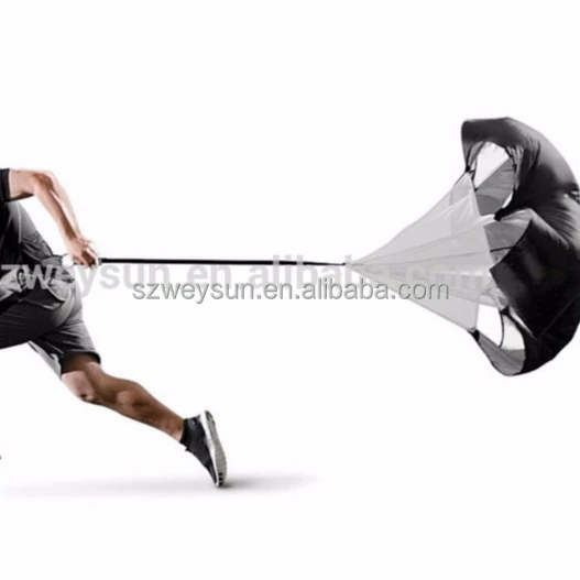 

Speed Training Resistance Parachute Running Chute Speed Chute parachute for running, Black