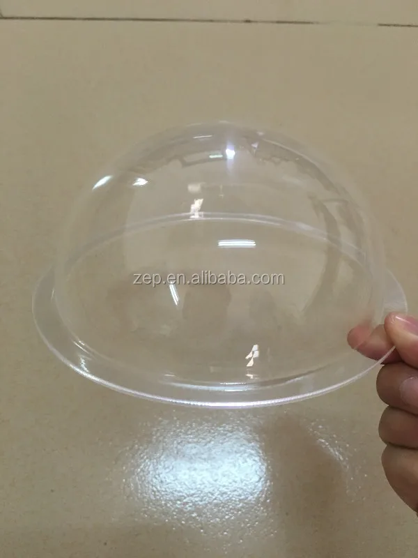 large acrylic plastic sphere half domes