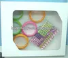 Plastic bangles and gem sticker set