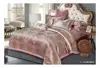 7 Piece Jacquard Tree Branches Pattern Comforter Sets King Dark purple