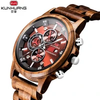 

New Wooden Watch Men's Multifunctional Sports Wood Watch Cross-border Explosion