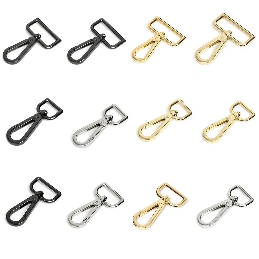 
Metal Handbag Bag Clasps Lobster Swivel Trigger Clips Snap Hooks Buckles Carabiner Gold Silver Bronze 
