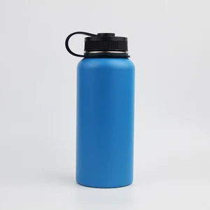 Image of 32oz High quality insulated termos stainless steel double wall hydro sports water bottle flask with straw lid