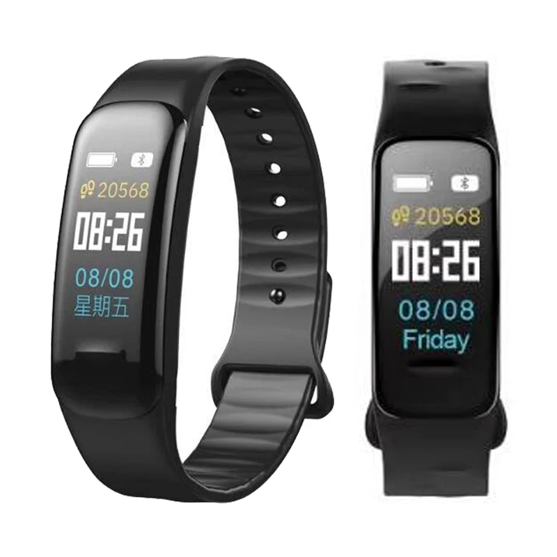 

2019 newest C1 Plus Color Screen Smart Bracelet Blood Pressure Smart Band Heart Rate Monitor Smart Fitness Tracker Wristband