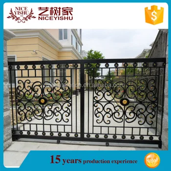 Yishujia Factory Main Entrance Steel Gate Designs/sliding Steel Main ...