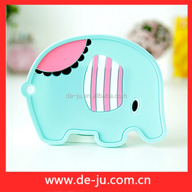 Dingdong Cat Head Design Custom Silicone Coasters