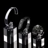 New Design Elegant Acrylic Watch Shop Display Furniture Smart Wrist Watch Display Stand Holder Tray Rackfor Displaying Watch