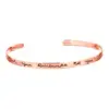 Inspire Jewelry stainless steel Personalised 'Count Your Rainbows Not Your Thunderstorms' Bangle inspirational Message Cuff type
