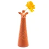 Giraffe Simple Fun Gift Cute Porcelain Orange Bud Flower Vase