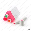 3 colorful highlighters with plastic stand for promotion