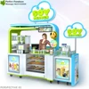 Nice sweet cup corn retail mobile cart, stainless steel mini sweet corn sales counter for sale