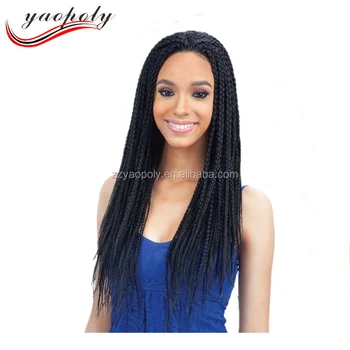 Hot Sale 30 Inch Box Braid Synthetic Dreadlocks Wig Lace Front Wig