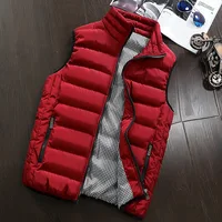 

Men's Outdoor Casual Stand Collar Padded Vest Waistcoats