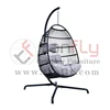 Online Hot Sale Compact Foldable Rattan Swing Chair Wicker Hanging Chair