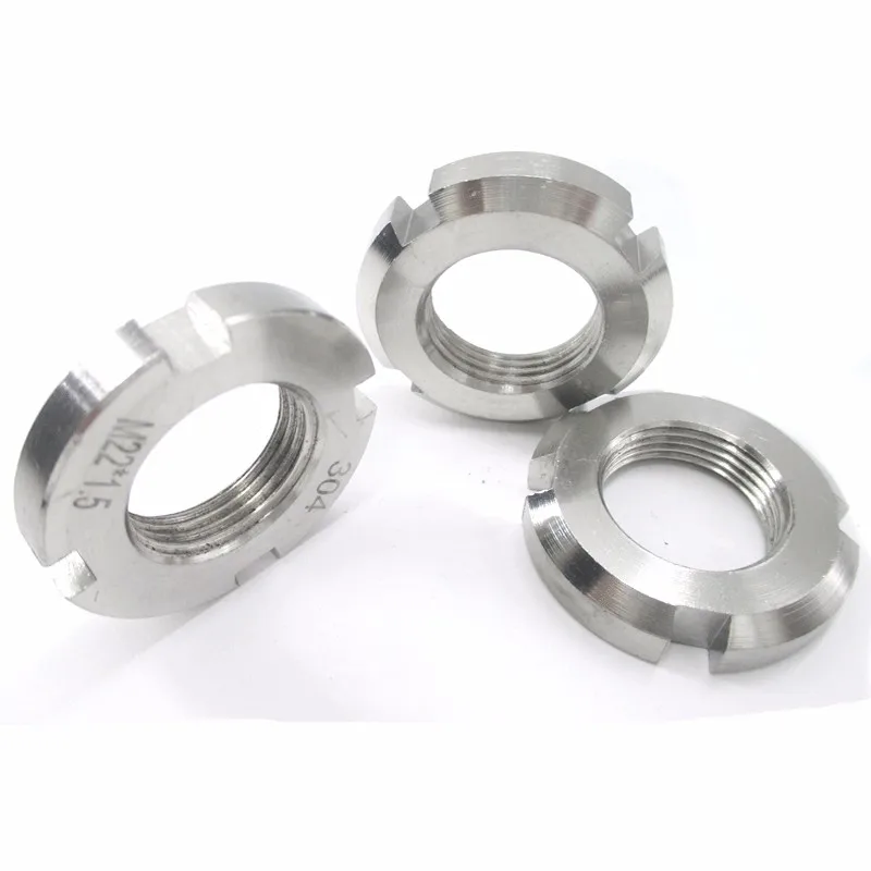 M14 M16 Ss304 Ss316 Stainless Steel A2 A4 Groove Round Nut - Buy Groove ...