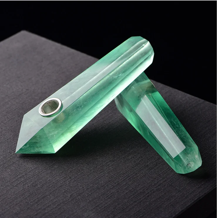 

Custom Green FuoriteTobacco Pipe,Crystal Weed Smoking Pipe, Free Smoking Pipe