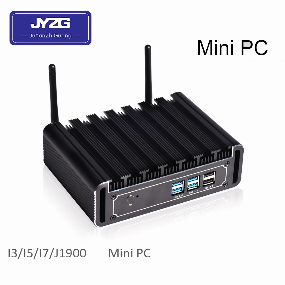 

Cheap mini pc i7 DDR4 Graphics HD 620 rj45 lan ultra low power fanless embedded mini pc for linux Win-7/8/10