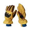 Cowhide Leather Gloves TPR Impact Gloves Winter Driving Gloves