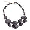 2019 Customized Fashionable High Quality Marmble Colour Geometric Polygon Shell Two Layer Acrylic Resin Jewelry