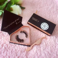 

Wholesale Private Label oem and odm accepted low price handmade 100% Real 3D Faux mink False EyeLashes silk lashes