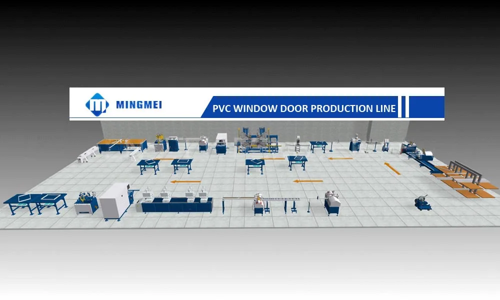 High density upvc window door making machine unit manufacture