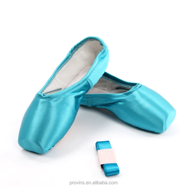 blue ballet pointe shoes