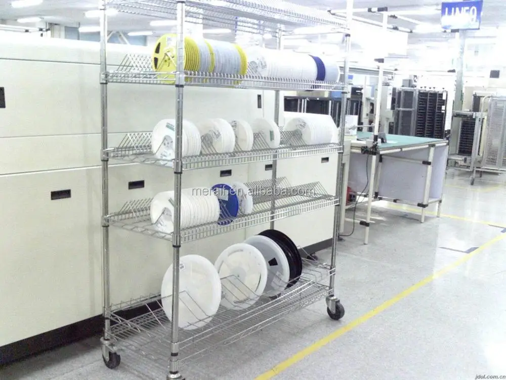 SMD Rack Type and Light Duty Scale esd reel rack ,ESD PCB Shelf , SMT Shelf Rack