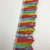 rainbow macrame braid silk rayon curtain loops tassel fringe