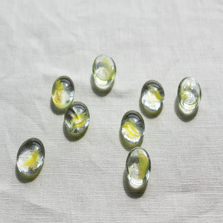 clear flat glass marbles