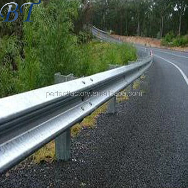 
W Beam Guard Rails Protecting road used safety steel Highway Guardrail 