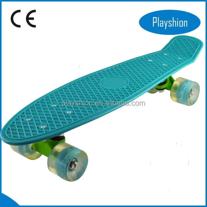Custom J Board Skateboard Off Road Board Skate with Four LED Lighted Wheels