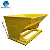 powerway Scrap, Chips and Waste Portable Steel Dump Trucks with Casters