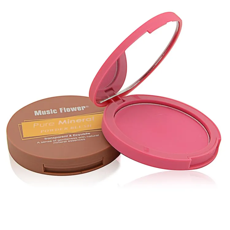 

Music Flower Face Foundation Palette Baked Cheek Color Cosmetic Set Powder Blush Blusher Makeup, Single-color