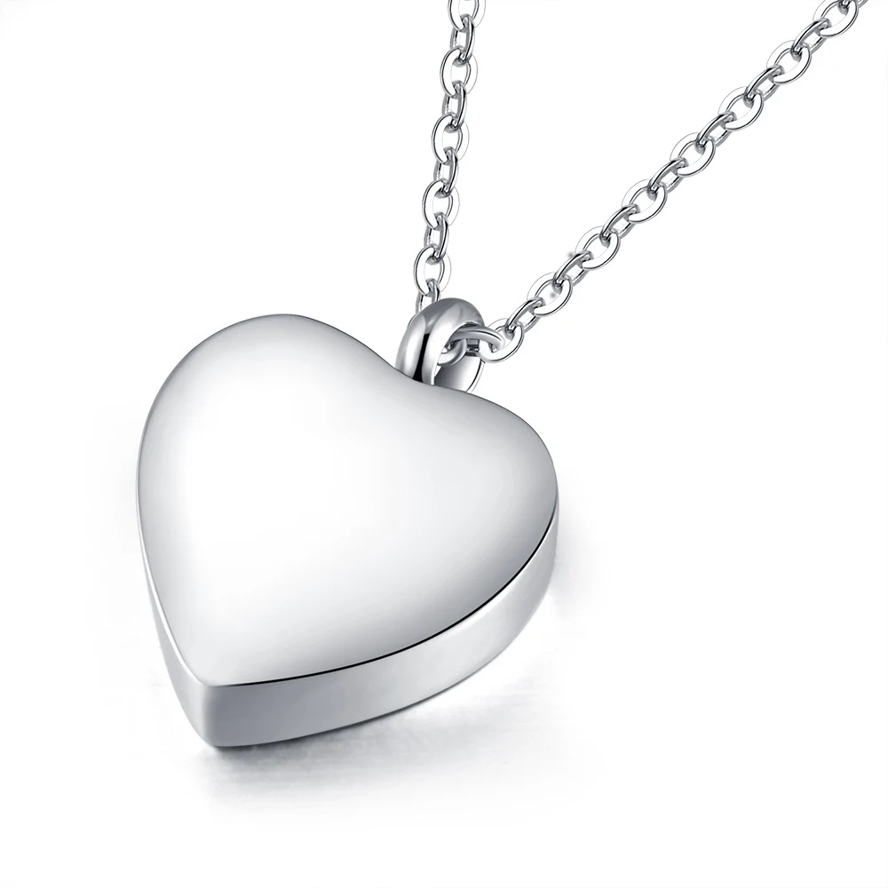 

Wholesale heart square shape round Stainless Steel Cremation Urn Ashes necklace mom dad pet memorial fashion jewelry keepsake