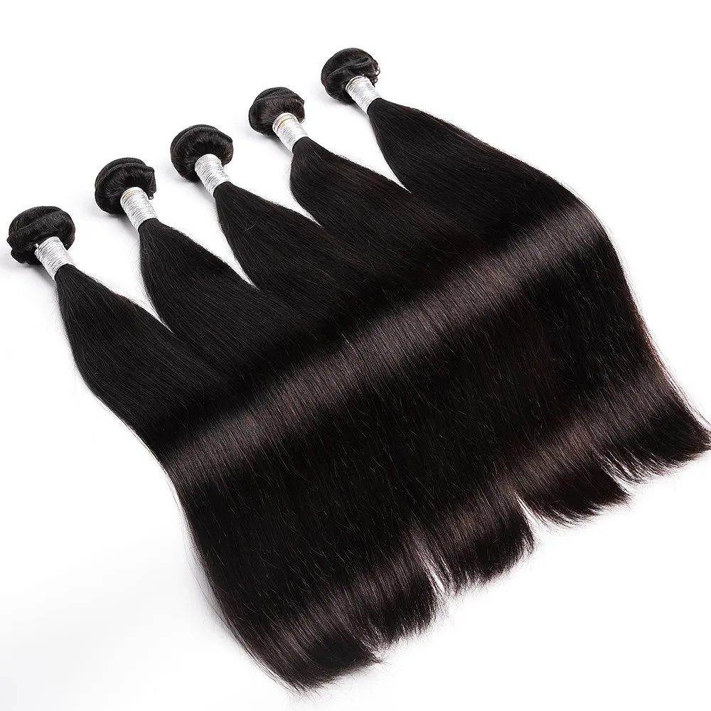 

Fast delivery human virgin remy black hair weave straight grade 8a brazilian hair weaves