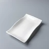 6 inch Line Series Rectangle Towel dish White porcelain dinnerware sets hotel dinnerware ceramics dishes Hotel Use Cheap Plates