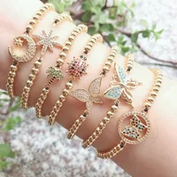 

joyas china new innovative product jewellery beetle Ladybug girl bracelet bead charm making jewelry