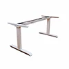 two motor height electric adjustable desk base/leg for office