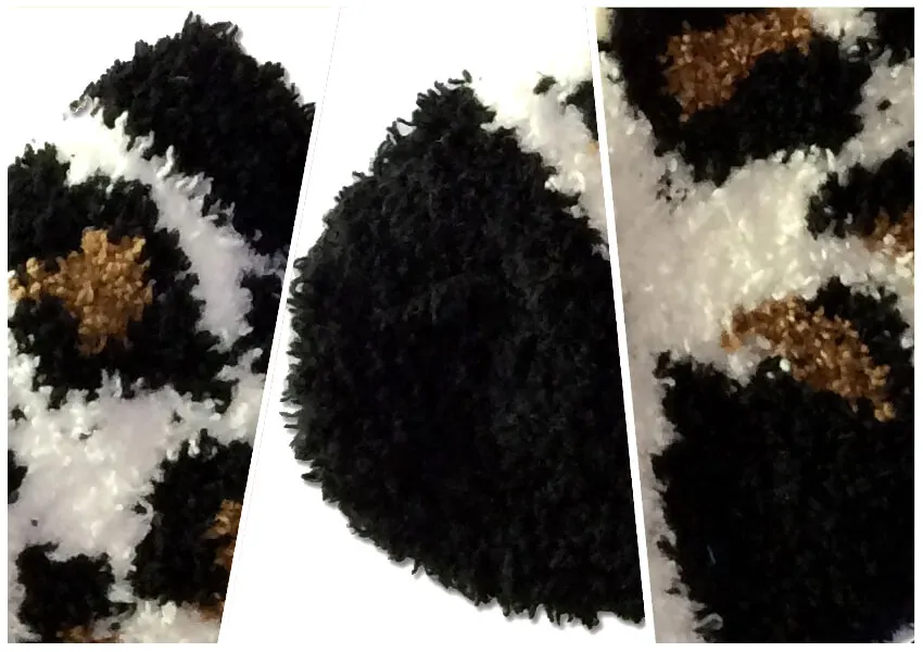 thick leopard print fluffy socks