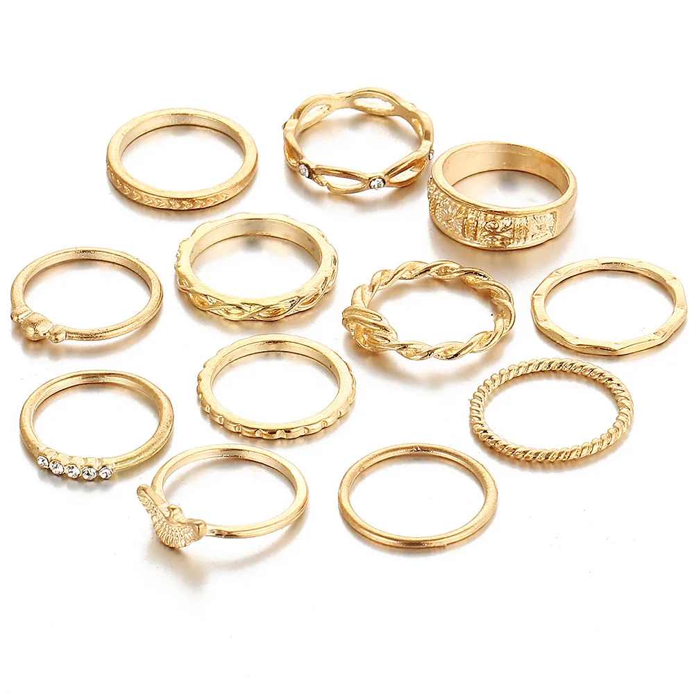 

Fashion Gold Midi Ring Set Wholesale NS2018036