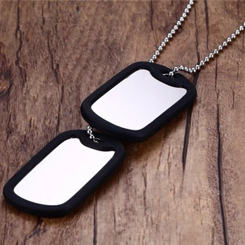 double dog tag necklace engraved