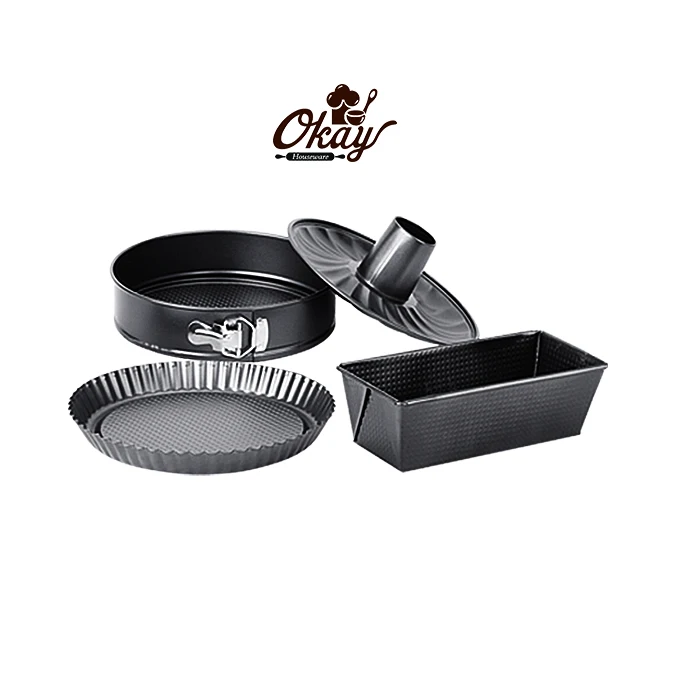 
OKAY BK D6021 alibaba Carbon steel Ceramic coating Custom Made Cake Mold waffle pan bakeware set 