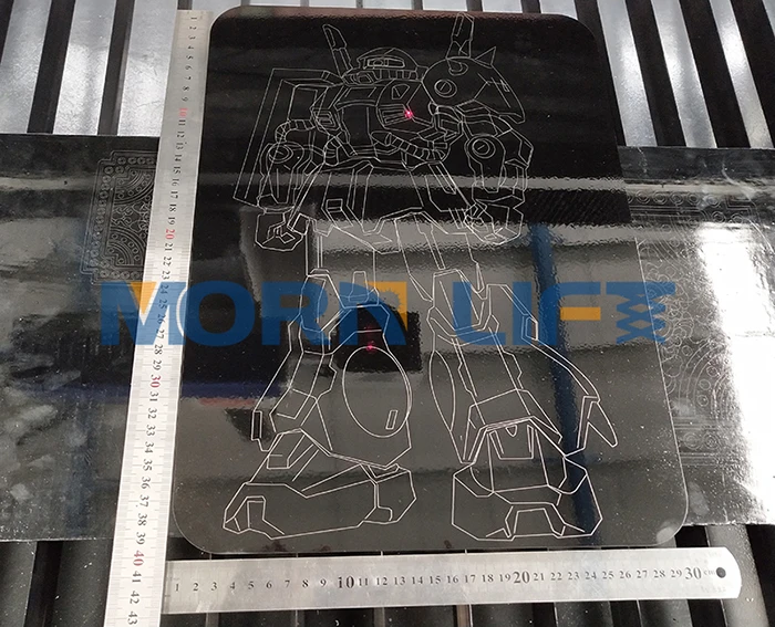 MORN big size metal sheet cylinder tube fiber laser marking engraving machine