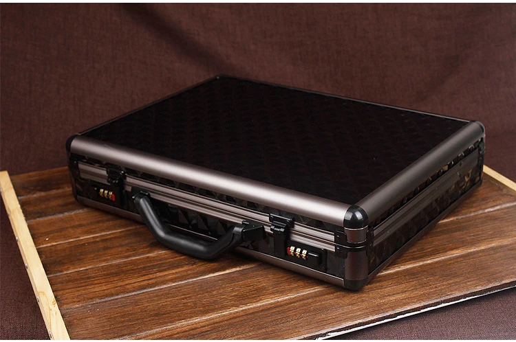 Fashion Hard Document Envelope Black Argyle  Men  Lawyer  Briefcase 