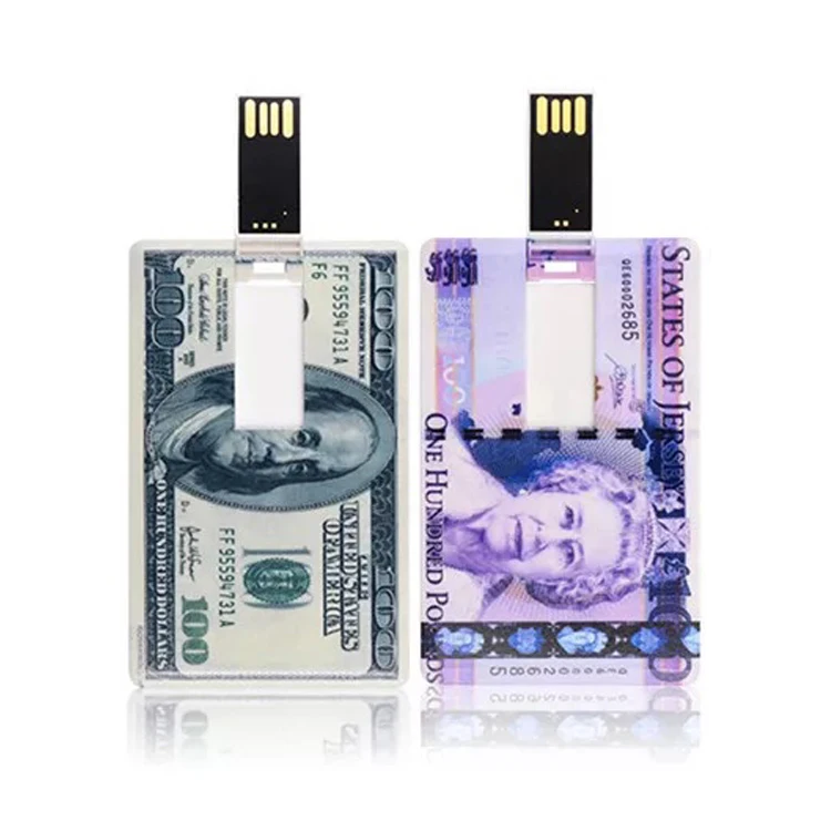 Round Shape Card USB Memory Sticks plastic usb card Flash Drive With Printing Logo - ANKUX.COM