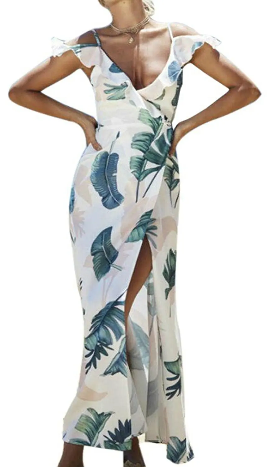womens hawaiian maxi dress